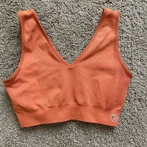 Seamless Apricot Sports Bra
